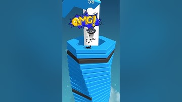 stack ball ⚽ Mobile Gameplay 😁 #stackball #shorts #shortvideo