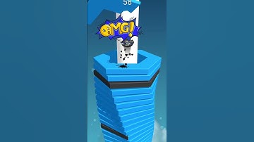 stack ball ⚽ Mobile Gameplay 😁 #stackball #shorts #shortvideo