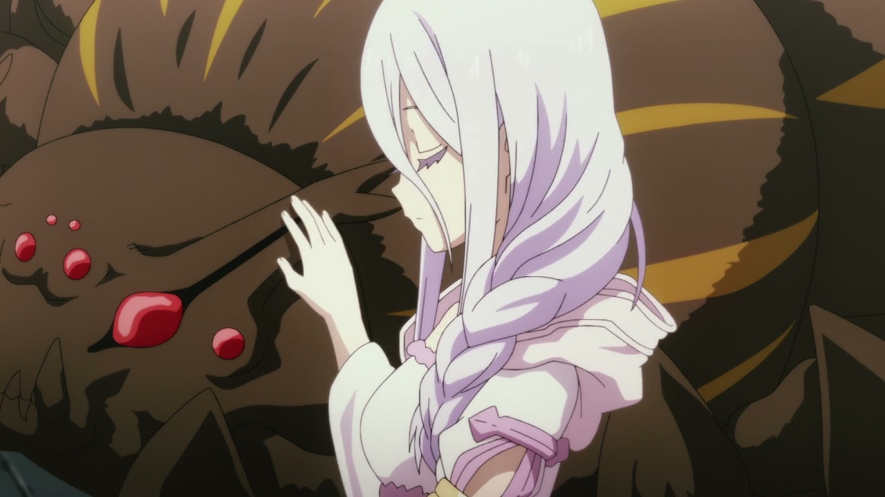 ตัวอย่าง : Kumo desu ga, Nani ka? (แมงมุมแล้วไงข้องใจเหรอคะ) ตอนที่ 17