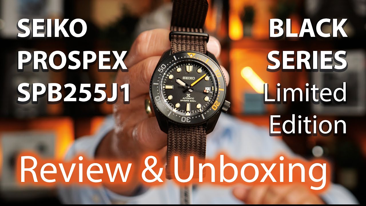 Seiko Prospex Black Series SPB255J1 Review + Unboxing - 4K - YouTube