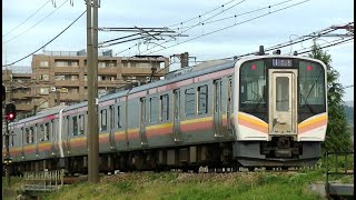 E129系B20+A22編成　信越本線下り普通453M　長岡→新潟