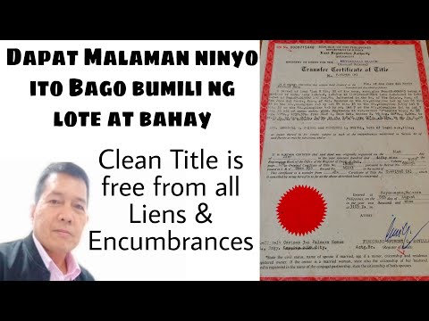CLEAN TITLE IS FREE FROM ALL LIENS AND ENCUMBRANCES | HOW TO SECURE A CLEAN TITLE