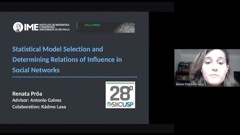 Statistical Model Selection and Determining Relations of Influence in Social Networks - 28th SIICUSP