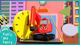 🚧Find the Shapes 🚜 | Digley and Dazey | Kids Construction Truck Cartoons