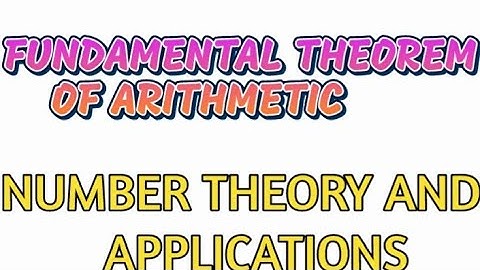 fundamental theorem of arithmetic in number theory telugu || nta in telugu || jntua R19 R20 ||