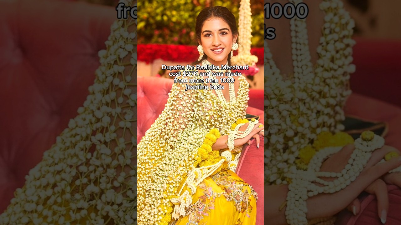 How to do dupatta for Radhika Merchant 