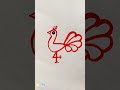 Peacock 🦚 drawing|| Simple Peacock Drawing|| #ytshorts #shorts #trending