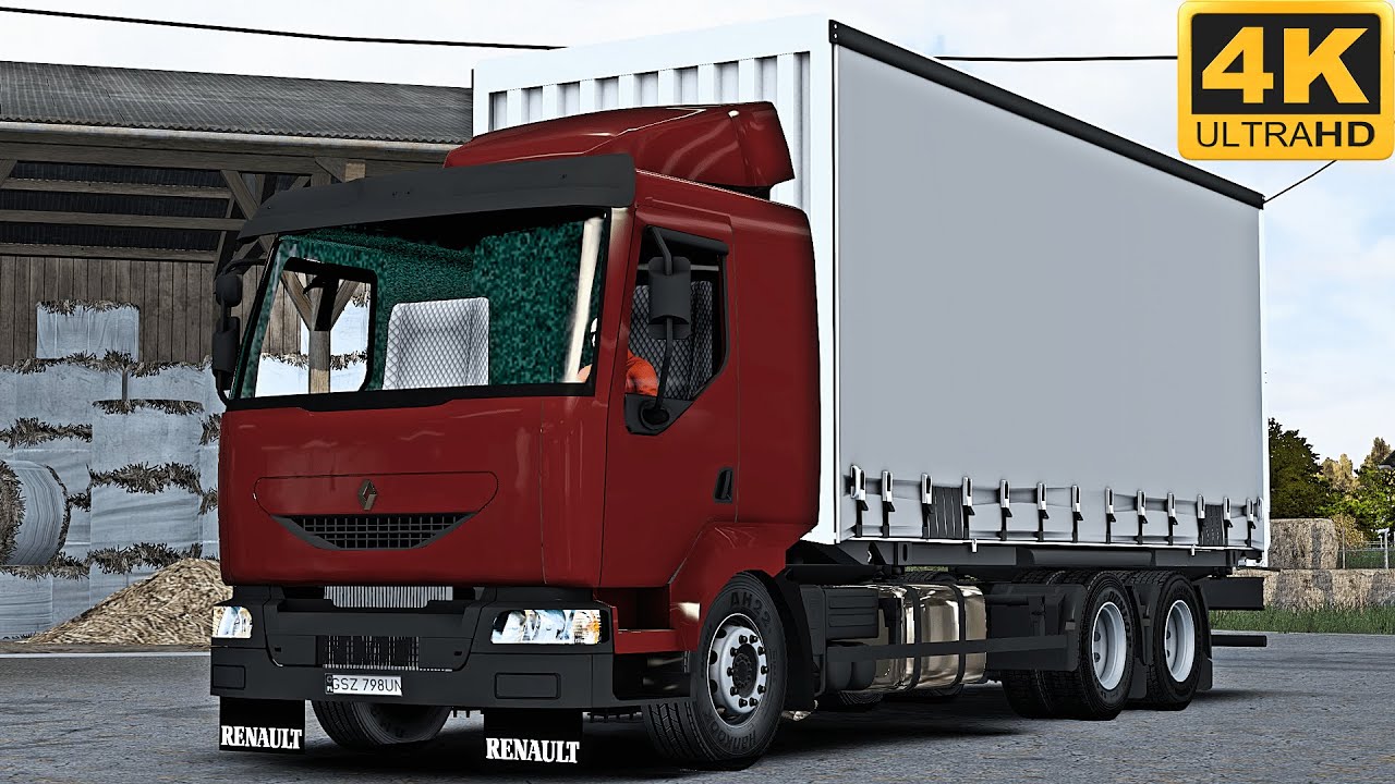 4K | ETS2 1.45 | Pomezania | Renault Midlum 220 | Czernin 🇵🇱 󠁧󠁢󠁳󠁣 - Cisy 🇵🇱