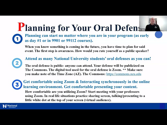 The 3 P's that Prepare Doctoral Candidates for a Successful Oral Defense- 05/02/24 class=