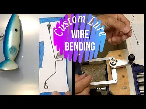 Custom lure wire bending, Wire forming for Fishing Lures 