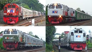 Momen Loko RnB Menarik Rangkaian Belang & Traksi Ganda Loko Sumatra Di Parcel Selatan