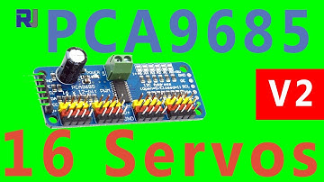 Control 16 Servo motors using PCA9685 Module and Arduino V2 - RJT243