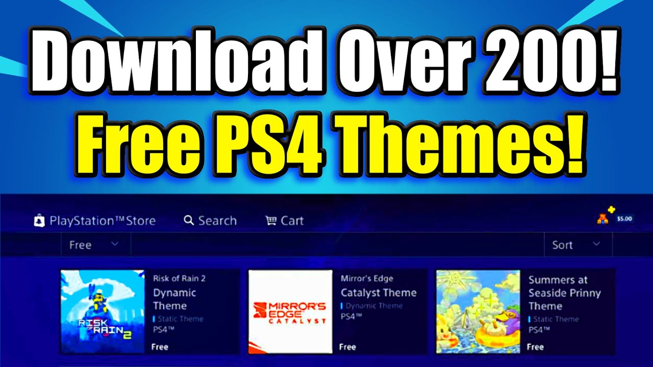 over 200 FREE PS4 DYNAMIC THEMES from the Playstation (Best Themes Free) -