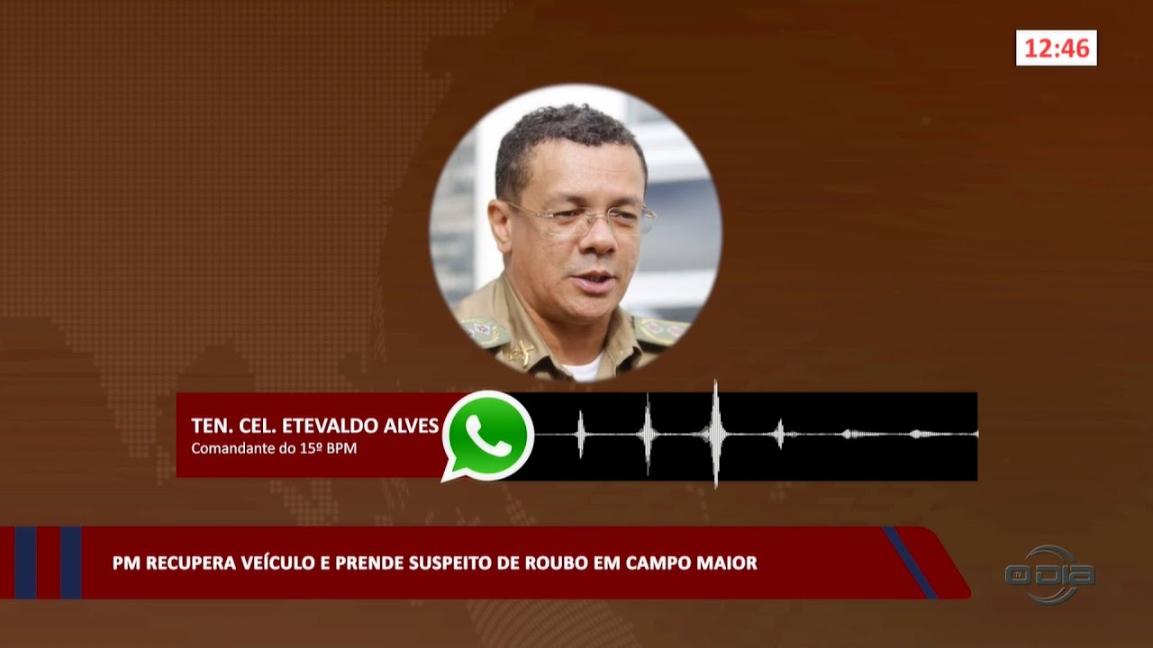 PM recupera veículo e prende suspeito de roubo em Campo Maior 31 07 2023