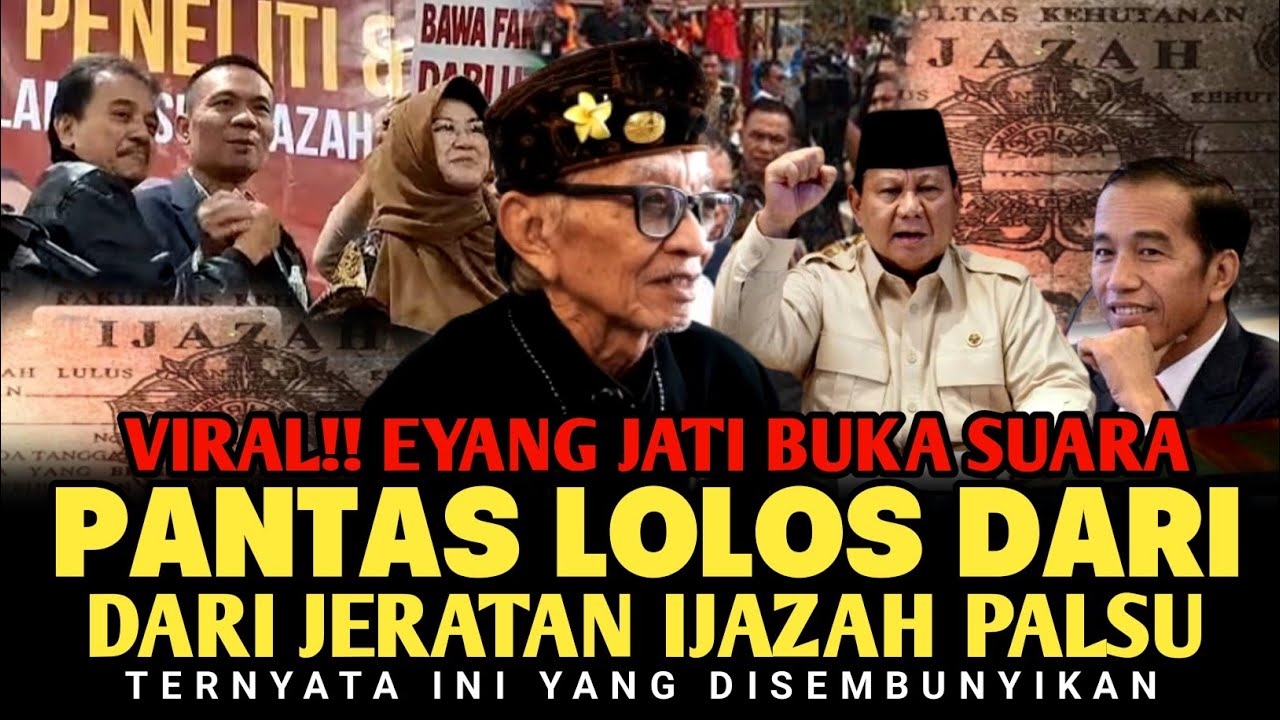 HEBOH!! Dibalik KONFLIK Ijazah Palsu, Ternyata Ini Aslinya - Eyang Jati Buka Suara