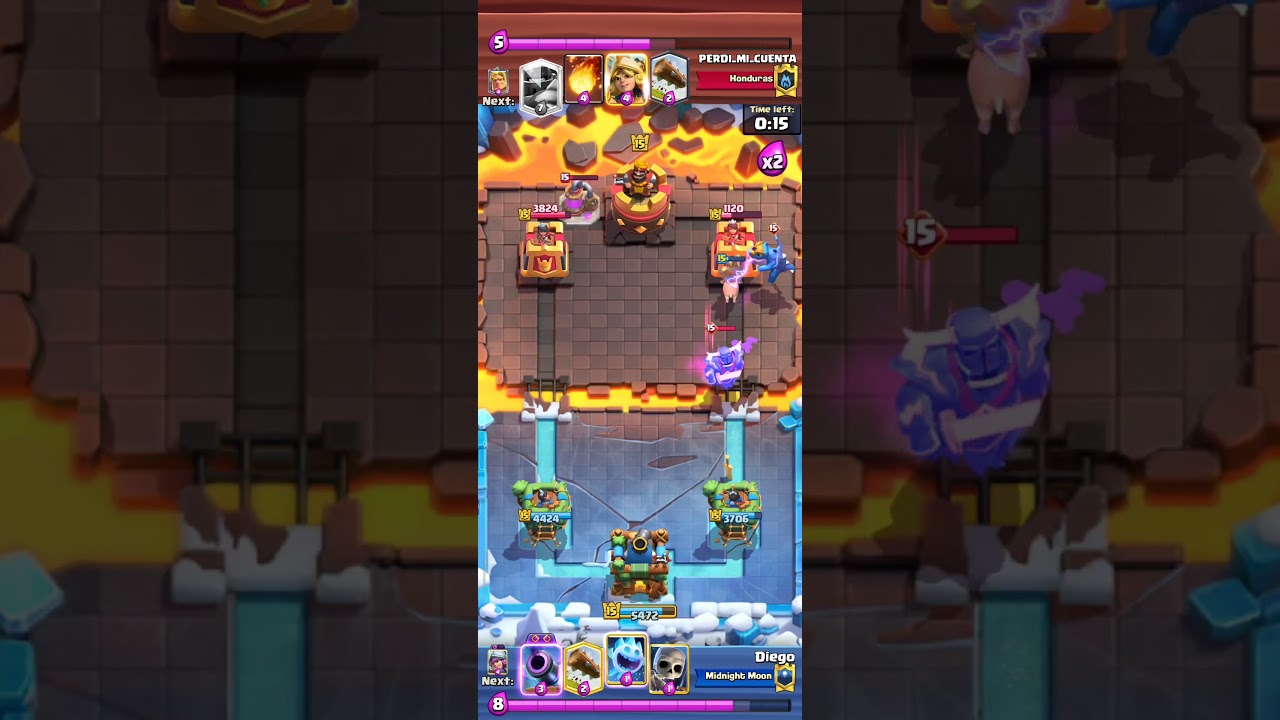 Match against Mega Knight and PEKKA Evo 💀 