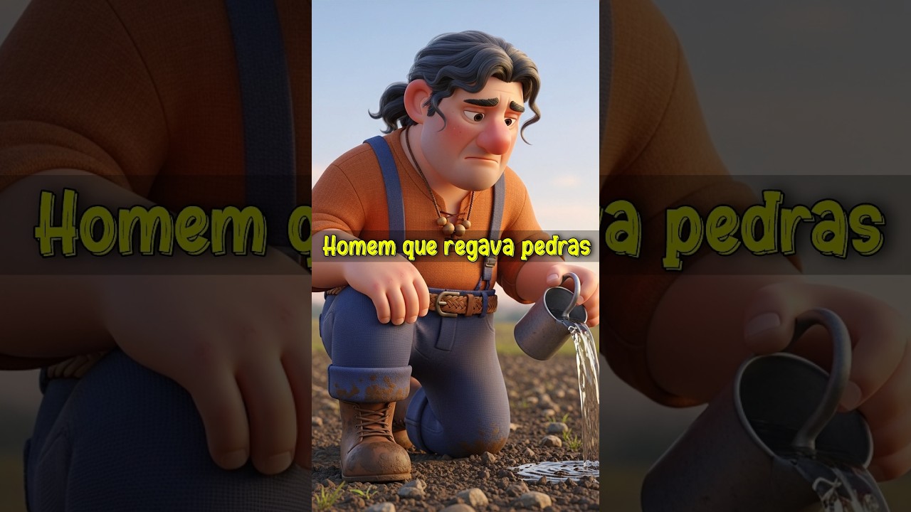 The Man Who Watered Stones🗿#animation #nocontroledavida #inspirationalstory