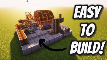 How to build an easy Create Mod Iron Farm Step by Step!