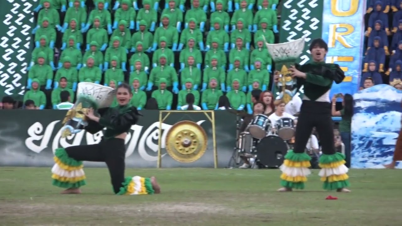 การประกวดผู้นำเชียร์ คณะยอดดอย (สีเขียว) กีฬาภายในโรงเรียนขอนแก่นวิทยายน ประจำปีการศึกษา 2566