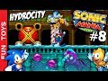 Sonic Mania PLUS #08 🔵 TENSO! Debaixo d'agua fica TUDO + difícil. Nas profundesas da fase HYDROCITY