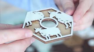 Settlers of Catan Custom Board Handmade Wood, Laser Cut. Board Game Pieces. Gift for gamer. screenshot 5