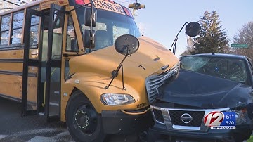 School bus driver cited after crash