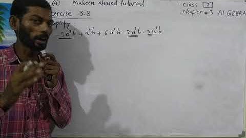 Class 7  (video 4)  Exercise 3.2  Chapter 3  ALGEBRA-Math