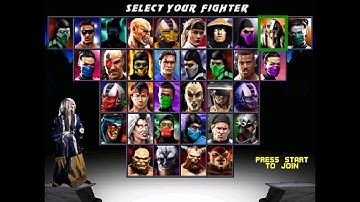 Mortal Kombat Trilogy Plus – Character Select Screen