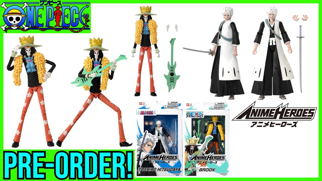 NEW One Piece Anime Heroes Brook & Bleach Toshiro Hitsugaya PREORDER