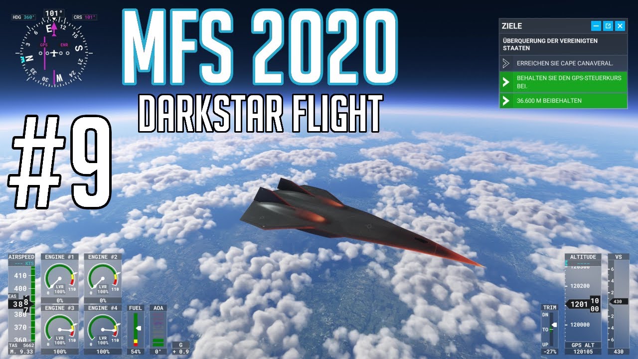 Microsoft Flight Simulator 2020 #9 - Top Gun Maverick's Darkstar (Mach ...