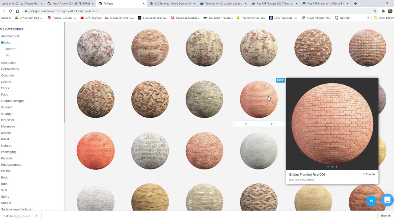 Top 7 Free PBR Texture Websites For 3Ds max - YouTube