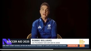 Robbie Williams Soccer aid 2025