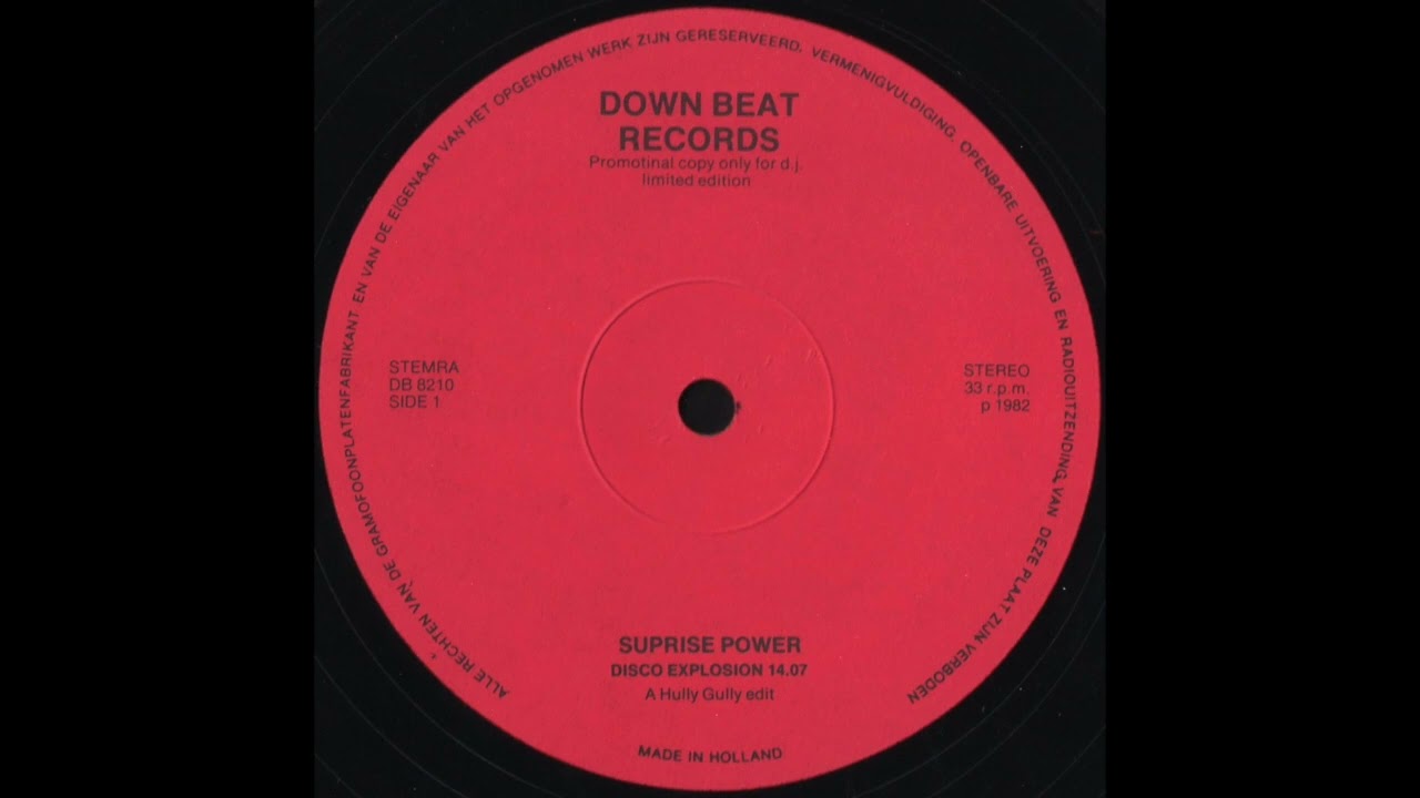 SUPRISE POWER Disco Explosion * Hully Gully * Down Beat Records DB8210