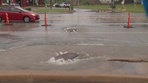 Rain causing sewage overflows