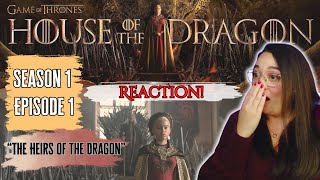 First Time Watching! House of the Dragon Reaction 1x1 "The Heirs of the Dragon"