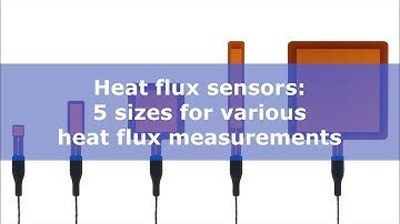 Heat flux sensors: 5 sizes for various heat flux measurements