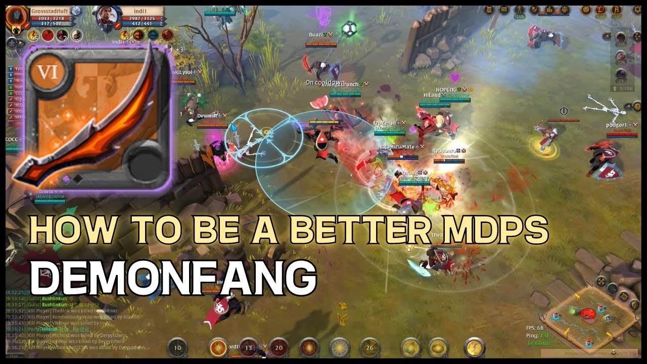 Albion Online PvP How To Be a Better MDPS in Fight (Demonfang)/ 알비온