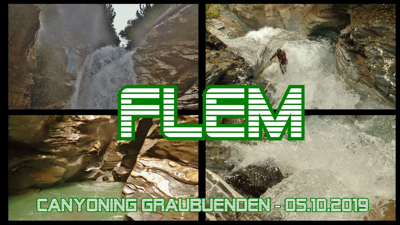 Flem - Wildwasser Canyoning Graubünden 2019