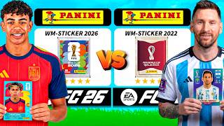FC WM Sticker 2026 vs FC WM Sticker 2022 in FC 26! 👀⚽️ | USA WM 2026