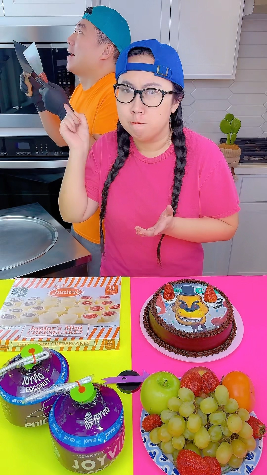 FNAF cake vs Lemon juice ice cream challenge!? #funny by Ethan Funny Family