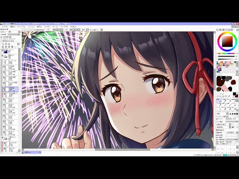 【君の名は。】三葉ちゃんイラストメイキング