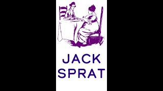 JACK SPRAT Mother Goose Nursery Rhyme Read Along Audio Book #shorts