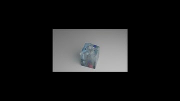 dropping things in water #blender #animation #simulation #shorts