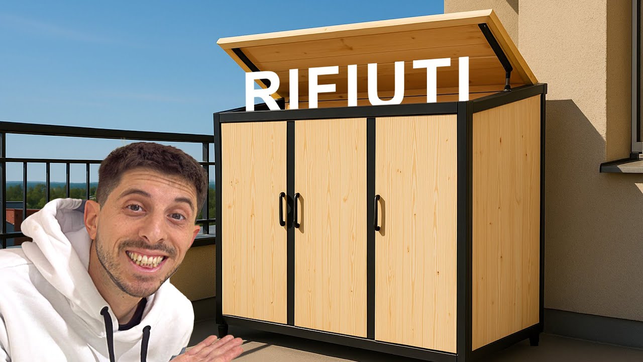 COSTRUISCO un CONTENITORE IN LEGNO per la RACCOLTA DIFFERENZIATA