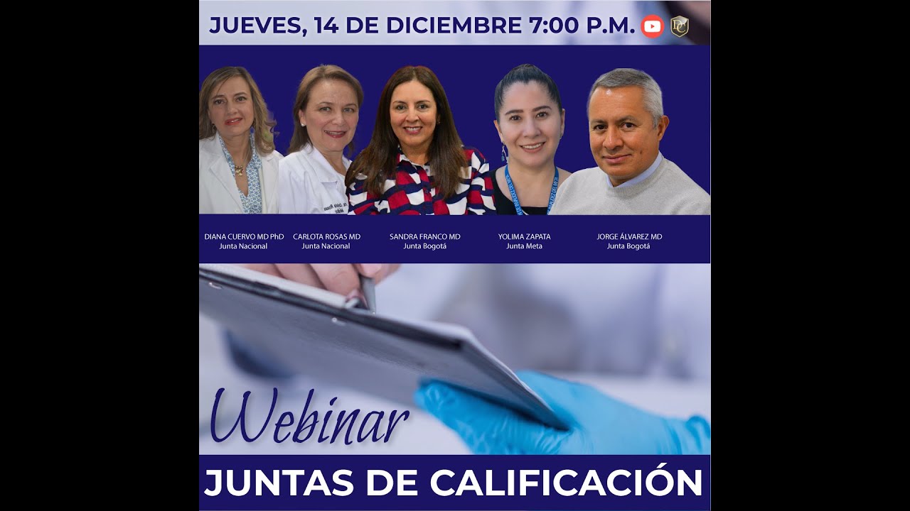 Webinar  Juntas de Calificación de Invalidez