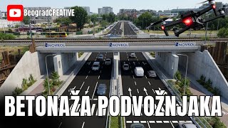 Novi Beograd - izgradnja podvožnjaka ispod pruge 