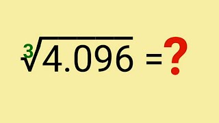 How to find cubic root of 4.096