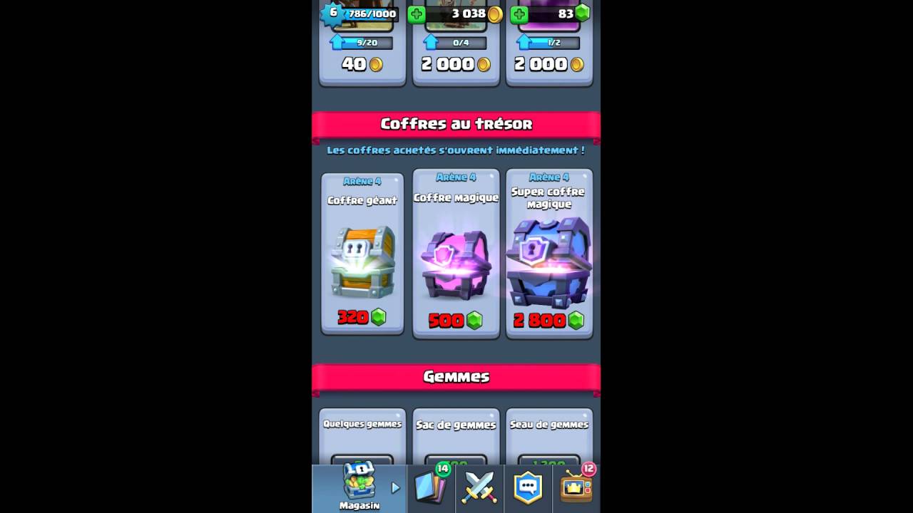 Tuto- comment avoir des coffre magique (clash royal) - YouTube