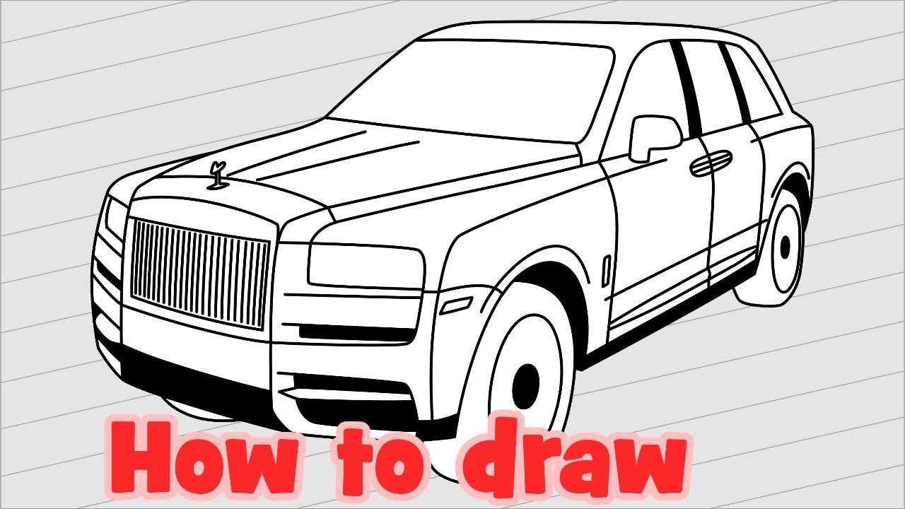 Как легко нарисовать rolls royce