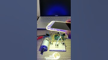 Controlo de um motor DC com transistor  TIP120 e o Sensor LDR #tip120 #transistor #sensordeluz